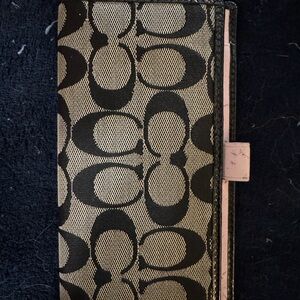 Coach checkbook wallet